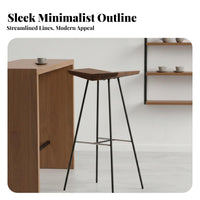 Backless Industrial Stool Easy to Assemble Backless Counter Seat for Bar, Adults