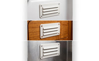 Easy to Install Nylon Vent with Mounting Holes Rectangular Louvered Vent Compact Outlet Lightweight for Boat Owners, Boats, Cabins