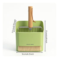Compact Cat Litter Scoop with Holder Sifting Litter Shovel with Broom Heavy Duty Cat Poop Scooper Ergonomic