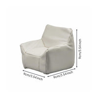 1/12 Scale Single Sofa Diorama Accessory Miniature Leather Chair Dollhouse Furniture for Collectors