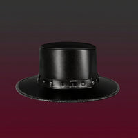 Gothic Top Hat Studded Steampunk Top Hat Structured Headwear for Entertainers