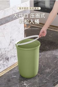 垃圾桶厨房专用超大容量家用2024新款餐饮商用户外厨余收纳桶大号 18L棕丨口径28cm*高32cm（买2送垃圾袋）