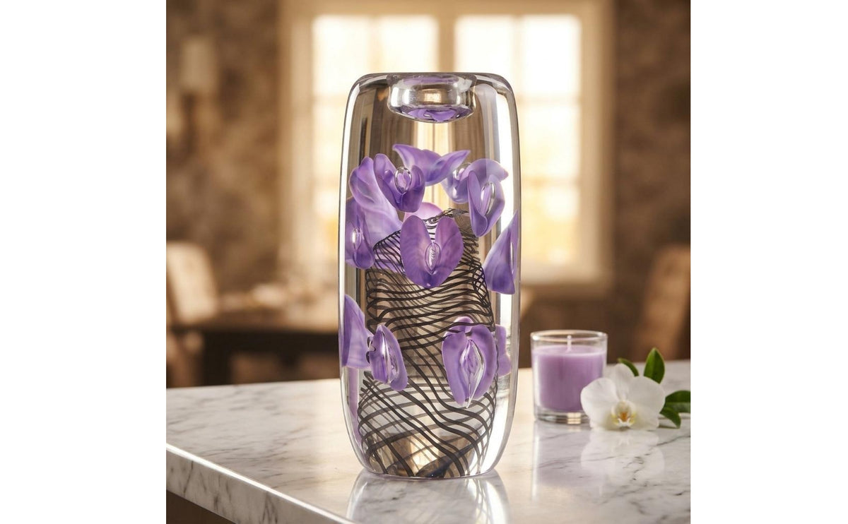 Petal Glass Candle Holder Luxury Glass Candle Holder Modern Home Decor for Hotel, Showroom, Dining Room