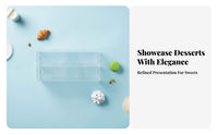 Detachable Design Acrylic Display Box High-Clarity Dustproof Model Case Easy Assembly Acrylic Bakery Display Case Included for Collectors, Hobbyists, Cafe Owners, C Display Ee Shop, Retail Shop, Exhibition