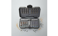 Two-positionPosition Ratchet Screwdriver Kit Compact Screwdriver Kit Hard Case T Handle Driver Set Molded Slots