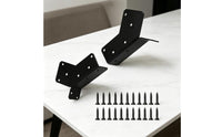 2 Pieces Angled Brackets Rust-Resistant Angle Support Bracket Coated Post and Beam Connectors for Construction