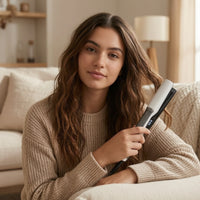 Adjustable Temperature Steam Hair Straightener Digital Steam Flat Iron Removable Hair Straightener with Water Tank Insulated for Stylists