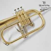 Bb Flugelhorn with Three Valves for Professional Performance
