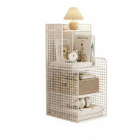 Space-Saving Design Slim Bedside Table Minimalist design Narrow Nightstand Multi-Functional Storage Cabinet for Apartment Dwellers, Homeowners, Students, Small Spaces, Bedroom, Living Room, Entryway