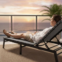Mesh Reclining Chair Material Panel Woven Lounge Chair Cover with Eyelets Breathable Replacement Material with Cords Reinforced for Patio, Beach, Garden