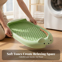 Indoor Dog Potty Tray Anti-Spray Dog Litter Box with Mesh Puppy Training Toilet Large Capacity Mesh Training Toilet