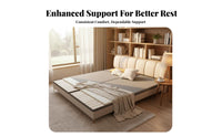 Foldable Design Under-Mattress Support Board Breathable Bedroom Furniture Accessory Anti-Sag Bed Base Heavy Duty for Seniors, Couples, Homeowners