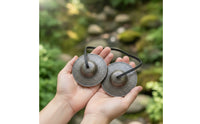 Tingsha Bells Authentic Tingsha Cymbals Compact Cymbals with Cord for Stretching Practice Practitioners, Sound Healing