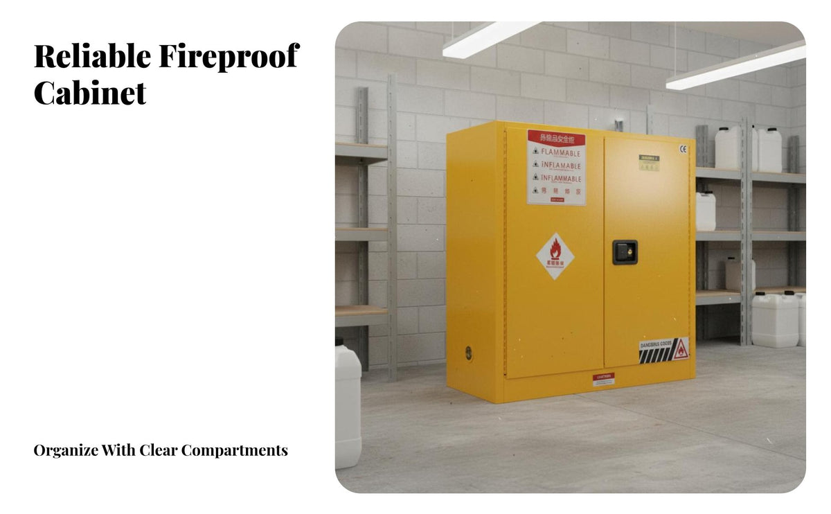 Fire-Resistant-Resistant Cabinet Fire Resistant Cabinet for Warehouse Managers, Mechanics, Research Facility, Workshop, Garage