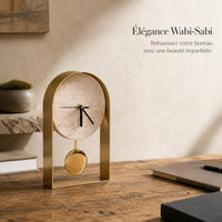 Luxury Modern Office Desk Clock Ornament for Study Room Bookshelf Decor