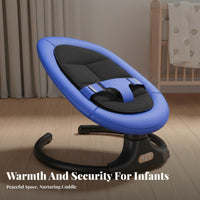 Automatic Rocking Electric Baby Bouncer Anti-Rollover Design Infant Rocker Adjustable Recline 5-Point Harness for Newborns, Infants, New Parents, Sleep Time, Nursery, Bedroom, Living Room