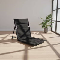 Folding Chair with Backrest Reclining Portable Seat with Padding Lightweight Camp Chair for Campers, Beachgoers, Camping, Picnic, Backyard