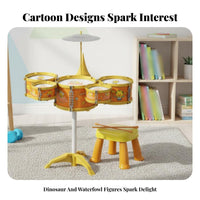 Early Education Kids Drum Set Develops Hand-Eye Coordination Toddler Jazz Drum Kit Great Gift children's Percussion Set Safe Design for Beginners, Preschoolers, Music Learning, Birthday Party, Playtime, Holiday Celebration