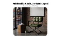 Wooden Hanging Chair Minimalist Design Home Furniture Designer-Inspired Thick Padding Seat for Readers, Bedroom, Literary Corner
