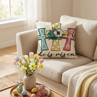 Easter Bunny Pillow Cover Holiday Themed Easter Pillow Cover Seasonal Decorative Touch Decor for Families, Interior Decorators, Sofa, Living Room