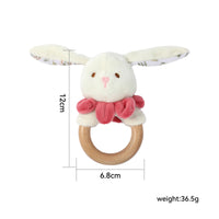 Baby Rattle Soft Fabric Rattle Shaker Toy Easy-to-Grip Handbell Toy Sensory for Babies, Playpen, Nursery