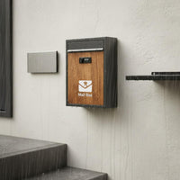 Modern Design Letter Box Large Capacity Lockable Outdoor Mailbox for Villa Entrance, Front Porch