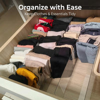 Acrylic Drawer Divider L-Shaped Removable, Storage Organizer for Living Room Kitchen Separator Dividers