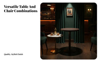 Sturdy Construction Cafe Table and Chair Set Minimalist Design Retro Dining Set Square Table and Chairs for Business Owners, Interior Designers, Homeowners, Bar, Dessert Shop, Kitchen