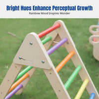 Outdoor Sensory Training Climbing Frame, Wooden Balance Playset, Combination Playground Equipment for Kindergarten