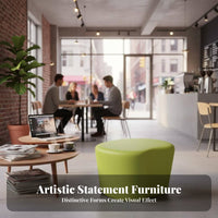 Irregular-Shaped Sofa and Table Creative Design Reception Seating Curved outline business-grade Furniture for Guests, Public Space, Lobby, Waiting Room