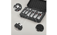 9 Pieces Metric Slotted Socket Set with Case Chrome Vanadium Slotted Socket Set Rust-Resistant Toolbox Long-Lasting for Mechanics, Automotive Repair