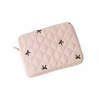 Safeguarding Padding Quilted Laptop Sleeve Portable Padded Tablet Pouch Lightweight Quilted Computer Sleeve Scratch Resistant for Travel, Office