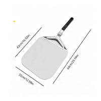 Pizza Peel with Folding Handle Easy to Clean Bakeware Heat-Safe for Home Bakers