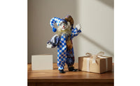 Giftable Ceramic Clown Doll Collectible Clown Doll Porcelain Jester Figurine for Tabletop Display