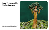Mother Nature Statue Resin Craft Mother Nature Statue Mythological Decor Figurine for Fantasy Lovers, Gardeners, Garden, Bookshelf