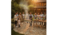 Stainless Steel Barbecue Grill with Stand Rust-Resistant Skewer Grill Easy to Clean Raised for Backyard, Patio