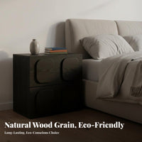 Solid Wood Multi-Purpose Storage Cabinet Modular Design Wooden Floor Cabinet Retro Wooden Chest for Homeowners, Apartment Dwellers, Adults, Bedroom, Living Room, Entryway, Hallway
