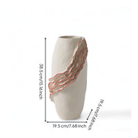 Ceramic Vase Handmade Decorative Vase Matte Vessel for Living Room