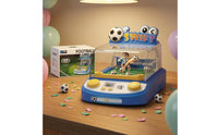 Transparent Dome Tabletop Football Game Machine Digital Score Display Plastic Football Arcade Game Push Button Controls Plaything Light and Sound Effects