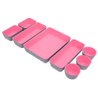 8 Pieces Felt Organizer Removable Felt Storage Box Soft-Sided for Dressers