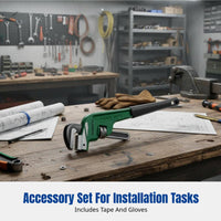Plumbing Wrench, Offset Head, Heavy Duty, Multi-Functional, Commercial Grade, Adjustable Jaw, Carbon Steel, Gloves & Tape