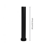 Smooth Body Concealed Cistern Drain Pipe Ribbed Threaded End Toilet Waste Pipe Straight Wall Hung Toilet Cistern Kit 40 Cm