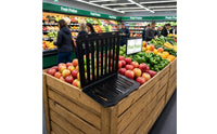 Produce Display Barrier Right-Angle Vegetable Display Barrier Slot-Together Produce Shelf Divider for Grocery Stores, Market Stalls