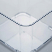 Clear Drawer Organizers Bins, Transparent Desk Organizer Trays, Makeup Drawer Organizer, Organizer Trays for Vanity, Crystal Clear Storage Containers