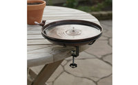 Detachable Design Bird Feeder Bath Combo Easy to Clean Balcony Bird Bath Feeder Weather-Resistant Heavy-Duty Metal for Patio, Garden