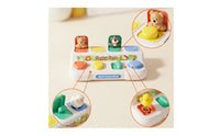 Cause-and-Effect Spring-up-up Animal Toy Interactive Animal Spring-up-up Toy Tactile Fine-Motor for Toddlers, Babies, Preschoolers, Playroom, Daycare, Travel