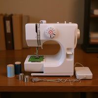 Stitch Selector Desktop Sewing Machine Included Foot Pedal Compact Sewing Machine Top Controls Home Craft Tool Quick Repairs