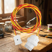 Ceiling Lighting Pendant Light with 30m Cable and Switch, High Temperature Resistant Ceramic Lamp Bulb Holder, E27 Screw Base Light Fitting