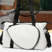 Large Capacity Badminton Racket Bag Shoulder Strap Badminton Bag Hand Carry Travel Duffel Multi-Use for Stretching