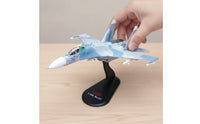 -27 Model 1:100 Scale Aircraft Model Collectible Fighter Jet with Stand Aviation Enthusiasts, Collectors, Desk, Office